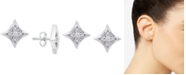Macy's Diamond Star Stud Earrings (1/10 ct. t.w.) in Sterling Silver